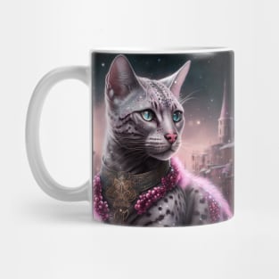 Bengal Cat Amidst Castles Mug